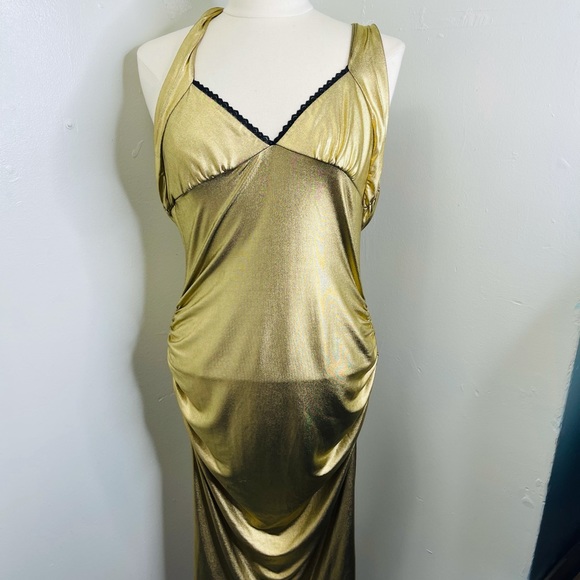 Gold dress size large - Picture 3 of 9